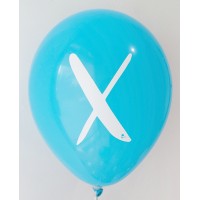 Dark Blue Standard Alphabet A-Z Printed Balloons